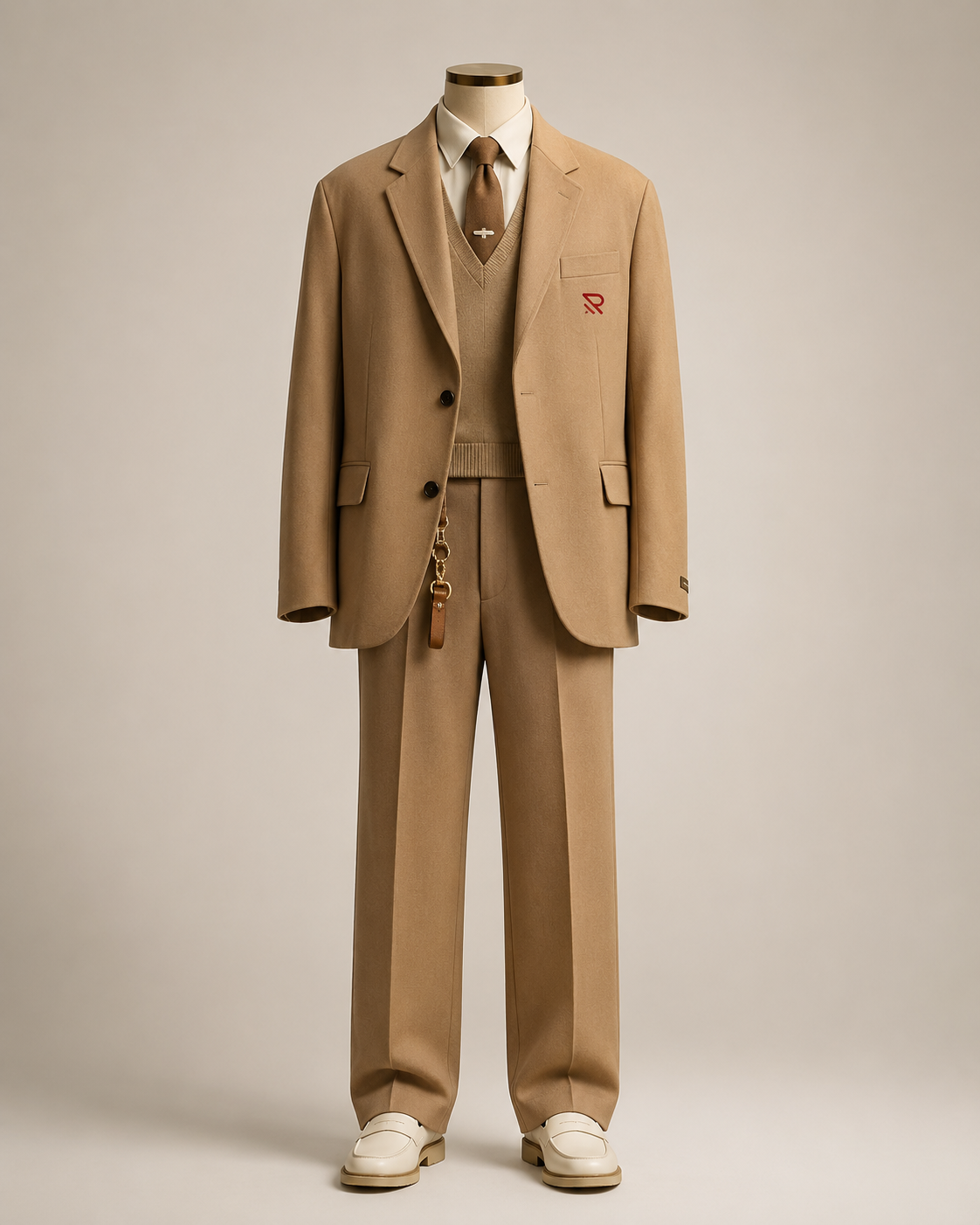 Red Fashion royal Gen Z suit